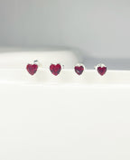 Dupla Corações Vermelhos