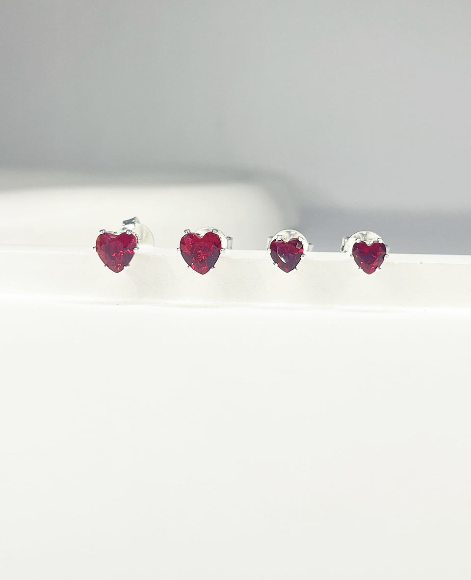 Dupla Corações Vermelhos