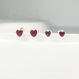 Dupla Corações Vermelhos