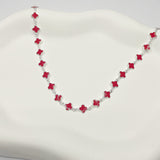 Choker Virginia Mini Trevos Vermelhos