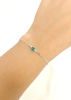 Pulseira Cartier Coração Esmeralda