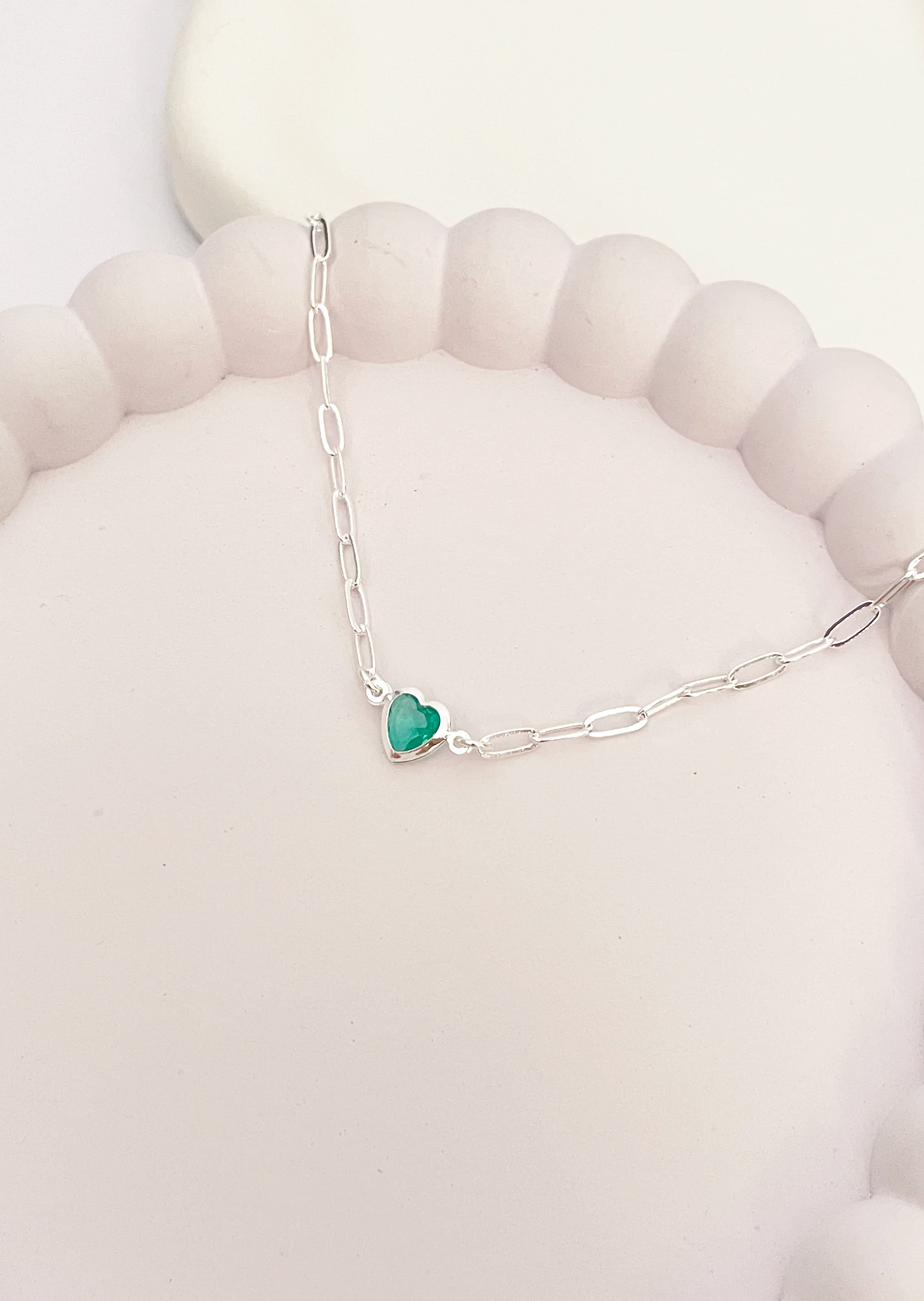 Pulseira Cartier Coração Esmeralda