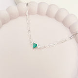 Pulseira Cartier Coração Esmeralda