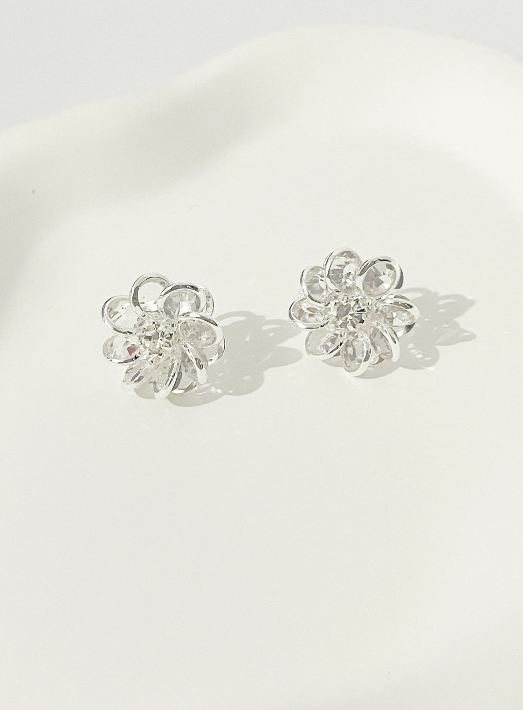 Brinco Flor de Cristais