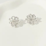 Brinco Flor de Cristais