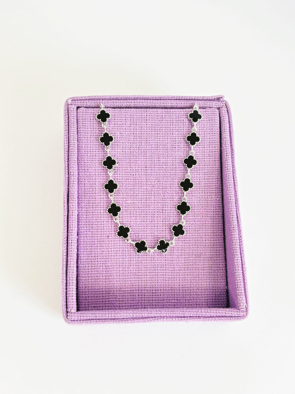 Pulseira Virginia Mini Trevos Pretos