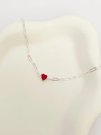 Pulseira Cartier Coração Vermelho