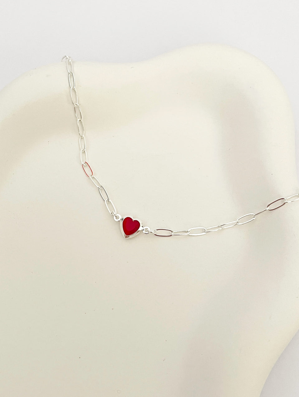 Pulseira Cartier Coração Vermelho