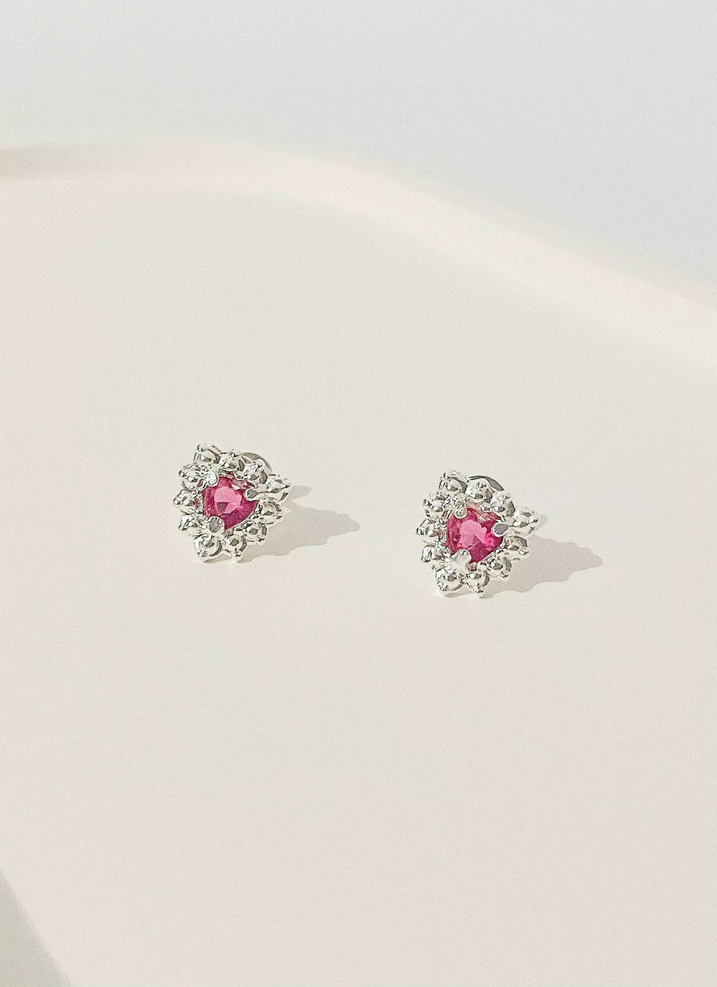 Brinco Brilhante Rosa Fucsia