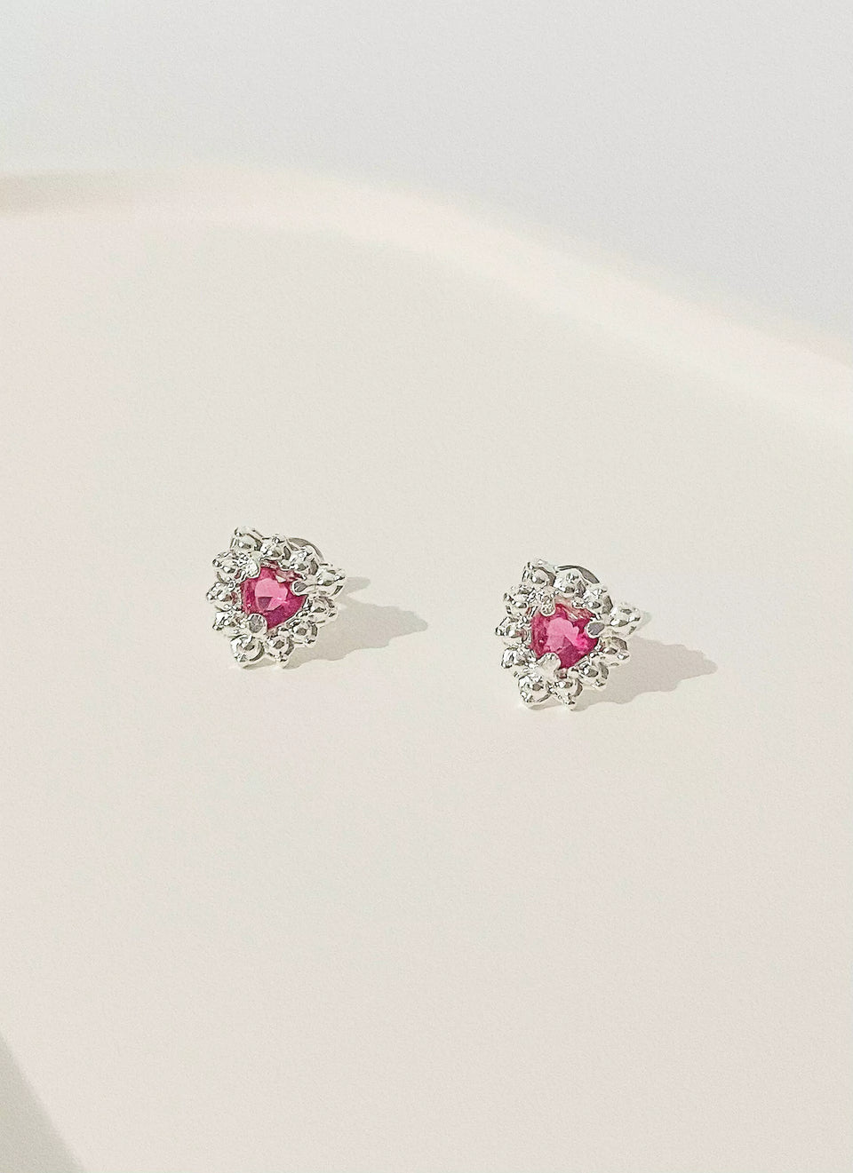 Brinco Brilhante Rosa Fucsia